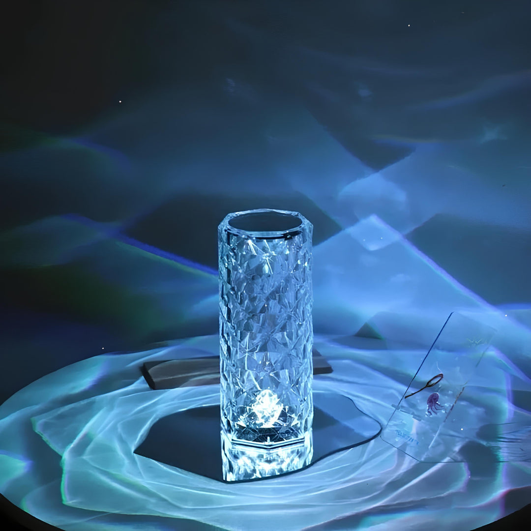 Elegante kristallen LED-lamp met 16 kleuropties en afstandsbediening