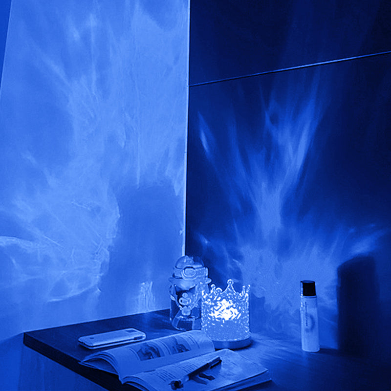 Relax Lamp Met Kleurige Ozeangolven Voor Rust En Sfeer