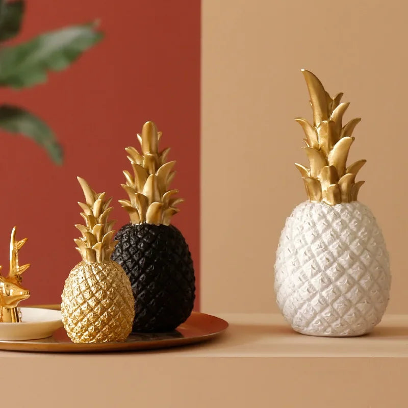 GoldenGlow - Gouden Ananas Decoratie Voor Luxe Interieurs