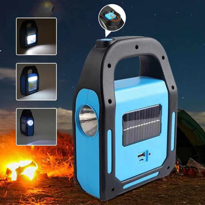 BrightCharge - Solar USB Campinglamp & Powerbank - LED Licht voor Buiten