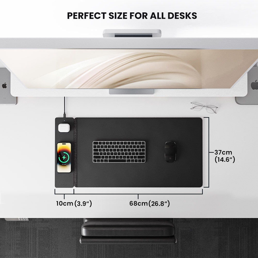 Draadloos oplaadbare bureaumat – ChargePad Flex