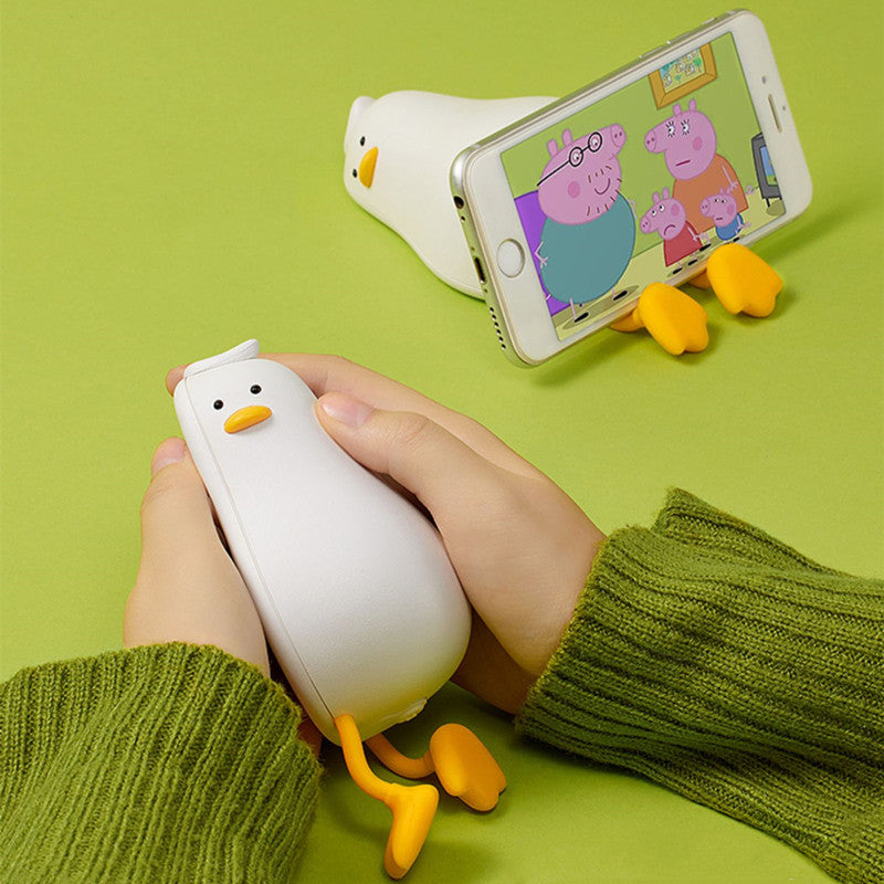 Mini handwarmer met 4000 mAh powerbank en telefoonstandaard