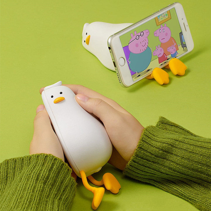Mini handwarmer met 4000 mAh powerbank en telefoonstandaard