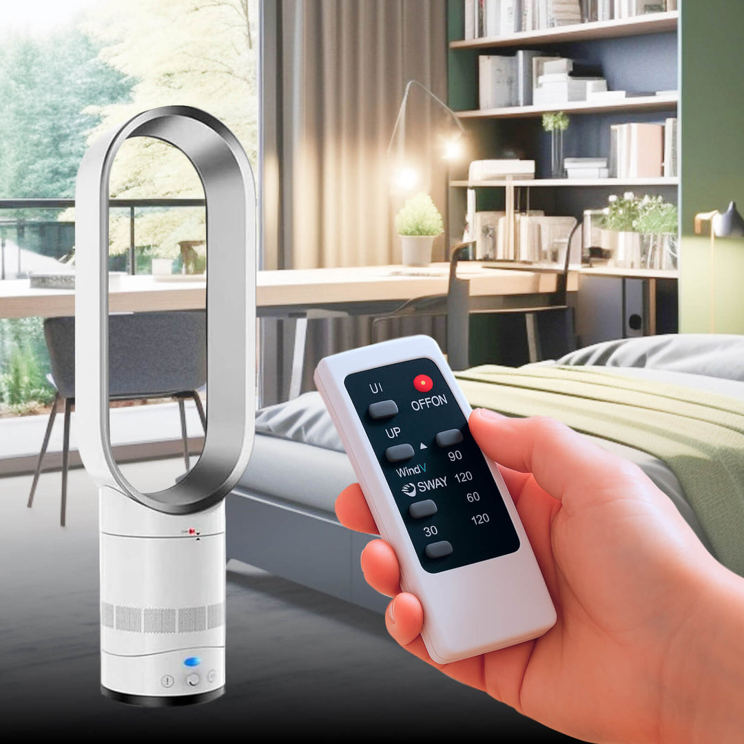 Veilige & stijlvolle bladloze ventilator voor comfort in huis