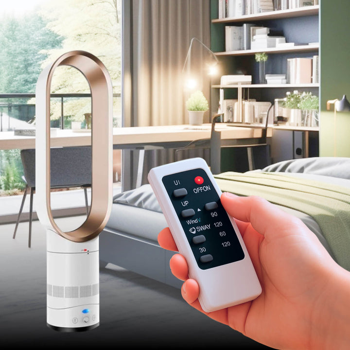 Veilige & stijlvolle bladloze ventilator voor comfort in huis