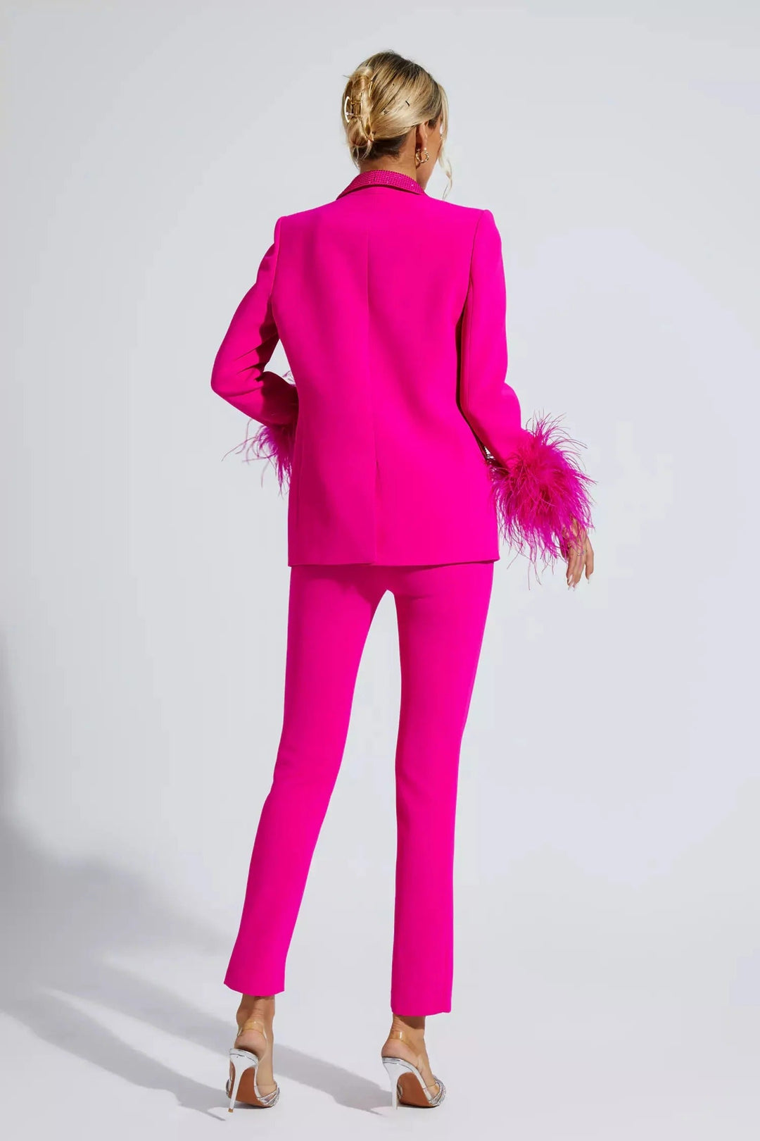 Blazer met broek voor dames met diamanten en veeraccenten - Eva
