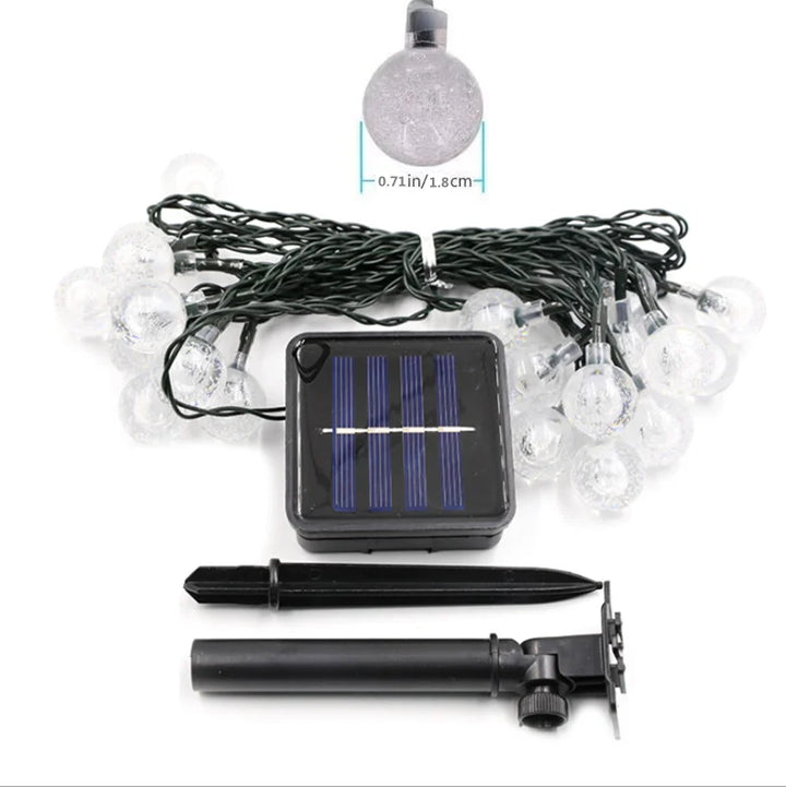 Solar-LED-lichtsnoer voor buiten met automatische verlichting