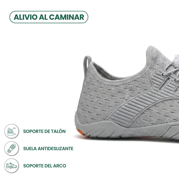 Barefoot sneaker voor dames met brede neus en flexibele zool