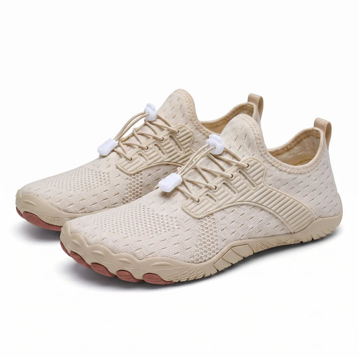 Barefoot sneaker voor dames met brede neus en flexibele zool