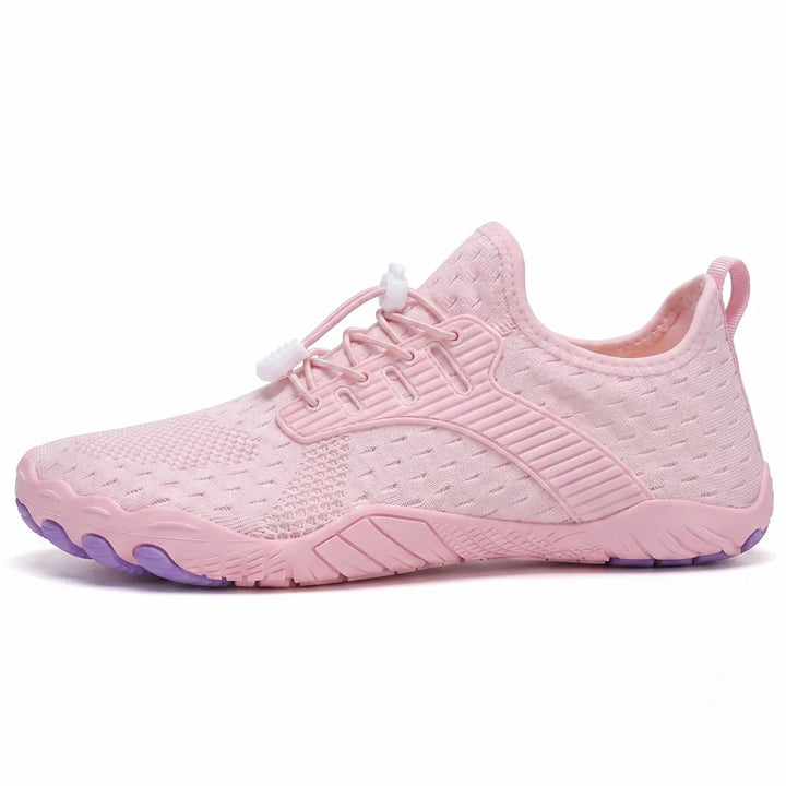 Barefoot sneaker voor dames met brede neus en flexibele zool