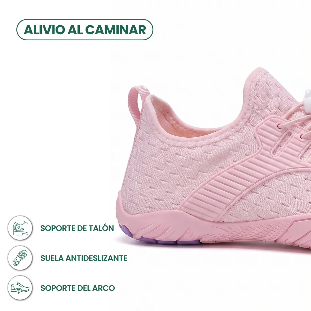 Barefoot sneaker voor dames met brede neus en flexibele zool