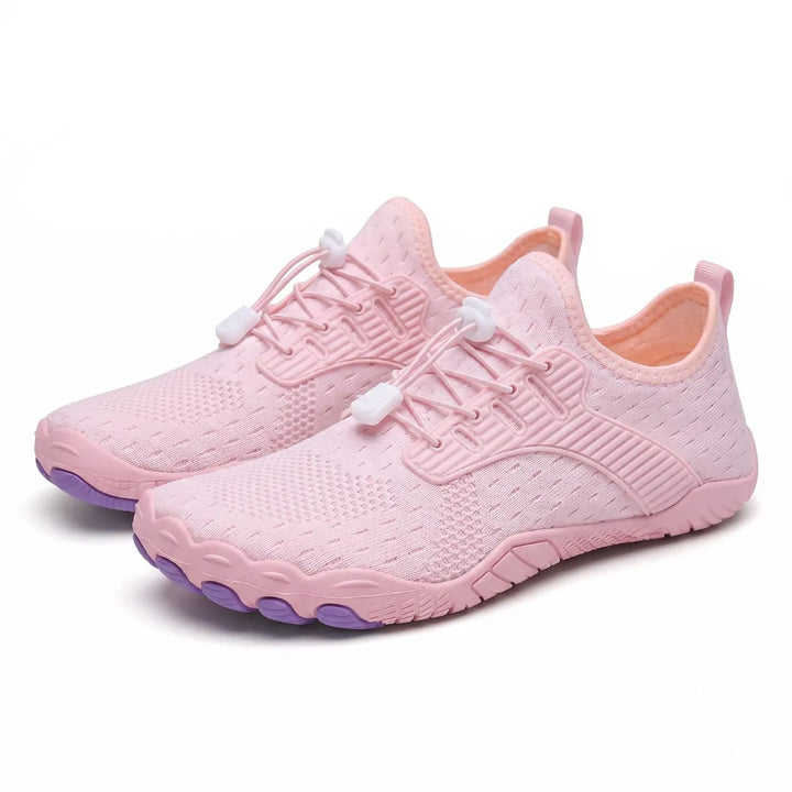 Barefoot sneaker voor dames met brede neus en flexibele zool