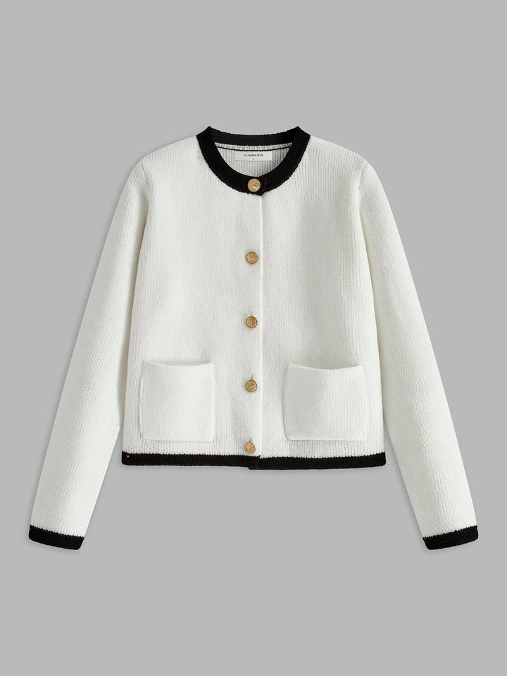 Contrast Trim Vest voor Dames - Serena