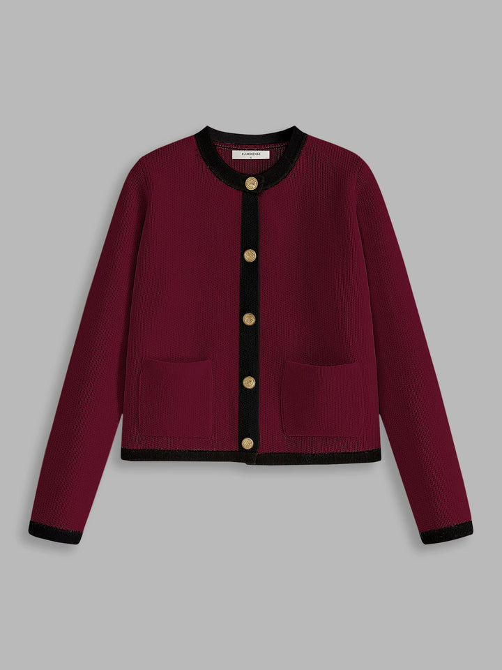 Contrast Trim Vest voor Dames - Serena