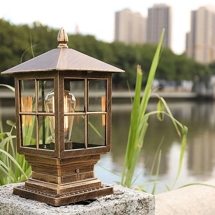 Buitenlantaarnlamp, opgebouwde lantaarnlook voor terrassen en entrees