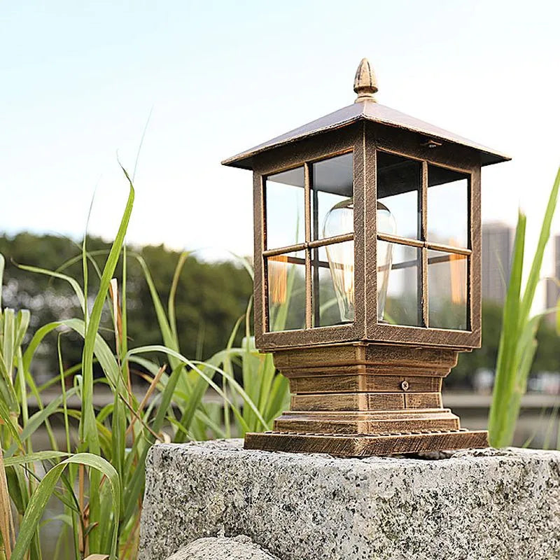 Buitenlantaarnlamp, opgebouwde lantaarnlook voor terrassen en entrees