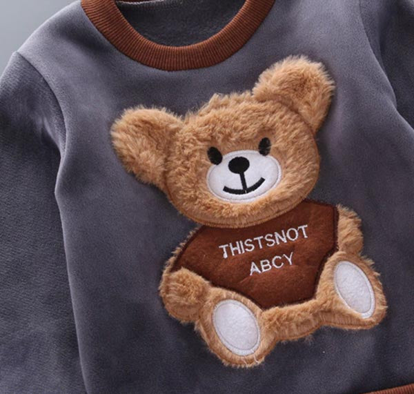 Driedelige babyset en peuterset met beermotief – BearHugs