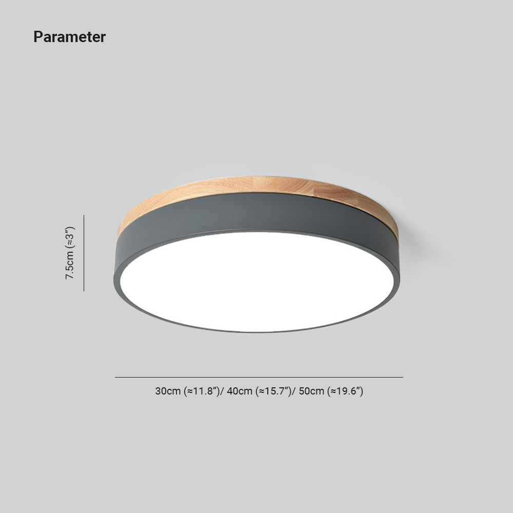 Slimme plafondlamp, rond dimbaar licht voor moderne kamers