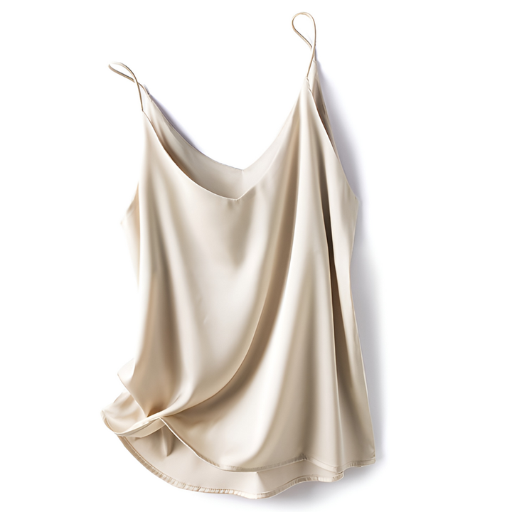Basic Zijden Top Shirt Dames met Spaghettibandjes
