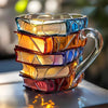 Mok | 3D Boekdesign | Handgemaakt & Kleurrijk | Voor Koffie & Thee | BookLume