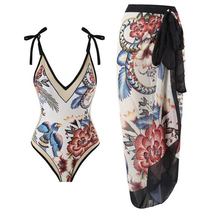 Vintage Badpak met Ruffles
