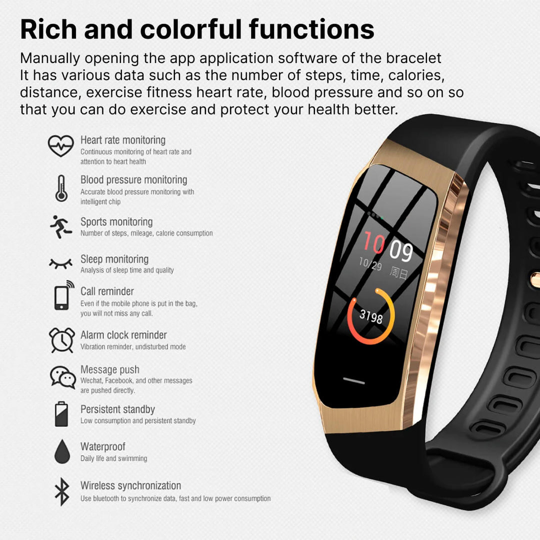 Fitness-smartwatch met slaap- en activiteitentracking
