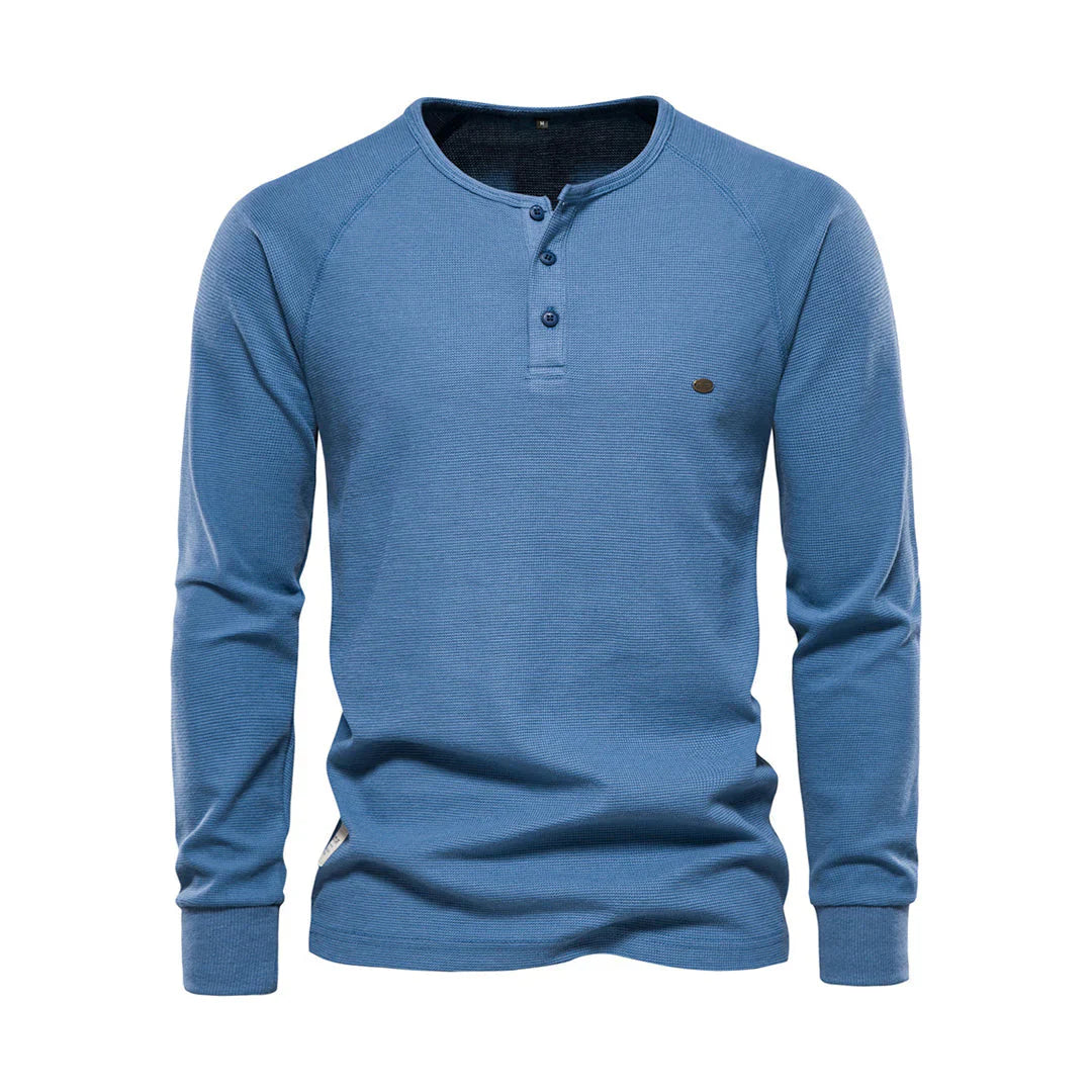 Heren Shirt met lange mouwen en ronde hals