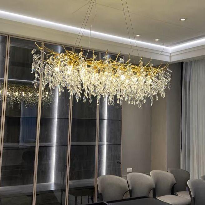 Elegante Takken Kroonluchter – Moderne Kristallen Hanglamp