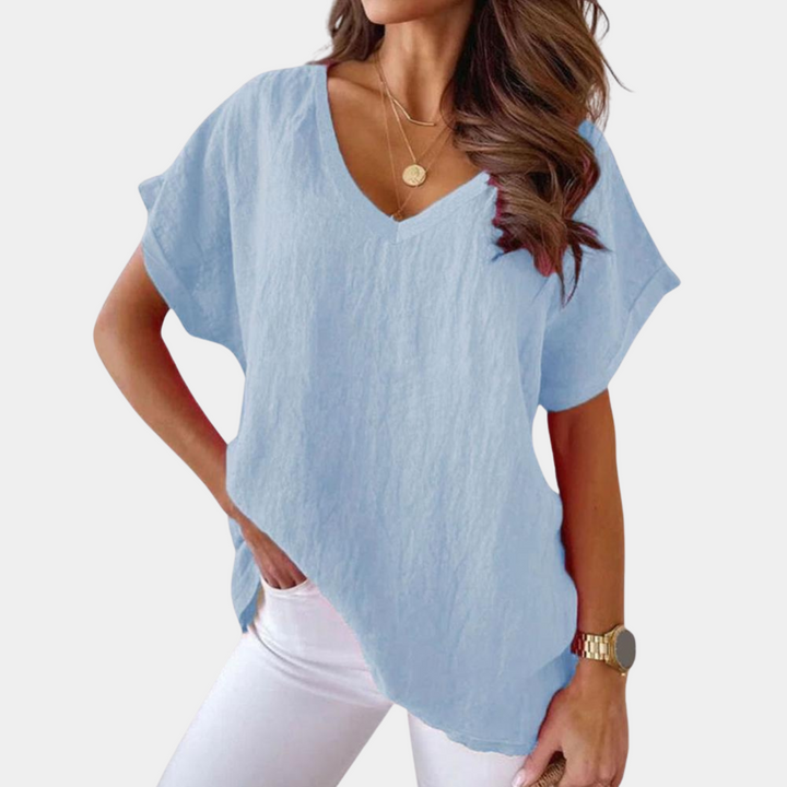 Casual T-shirt voor Dames met Stijlvolle Uitstraling
