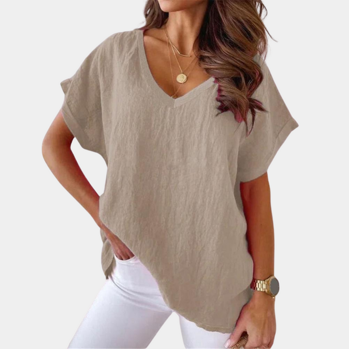 Casual T-shirt voor Dames met Stijlvolle Uitstraling