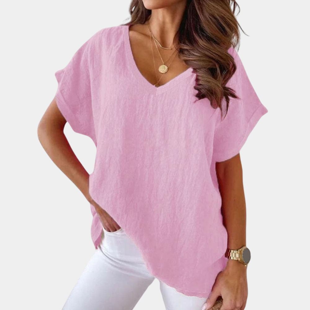 Casual T-shirt voor Dames met Stijlvolle Uitstraling