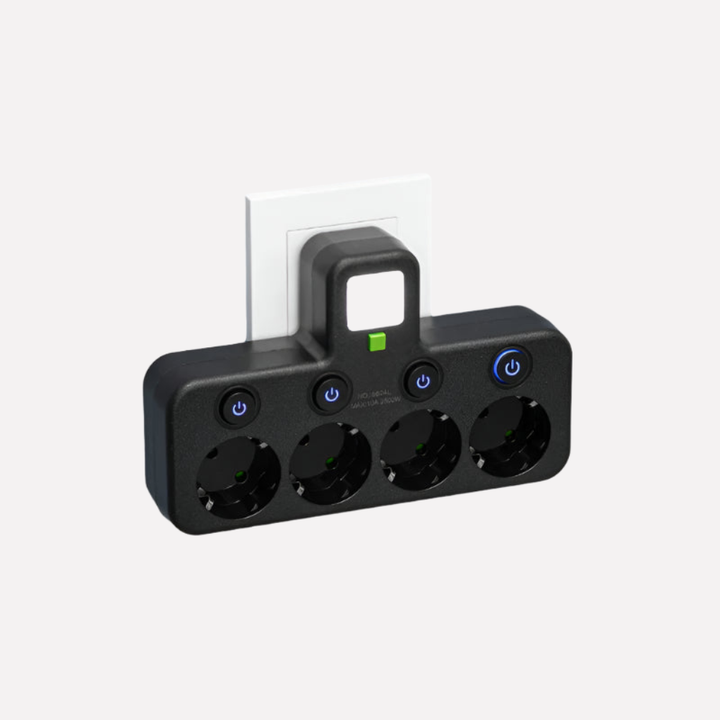Stekkerdoos met USB- en Type-C-poorten