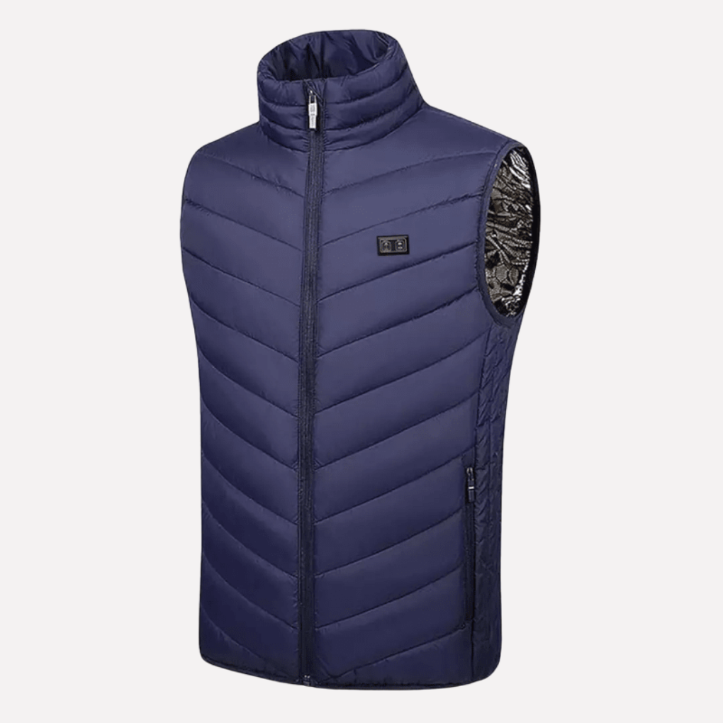 Verwarmde herenjas met afneembare capuchon en warmtezones