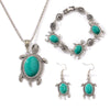 Turquoise Schildpad Sieradenset