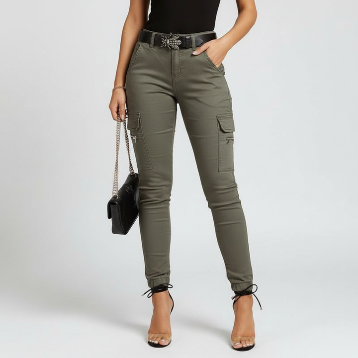 Cargo-Jeans Met Elastische Band - Regina