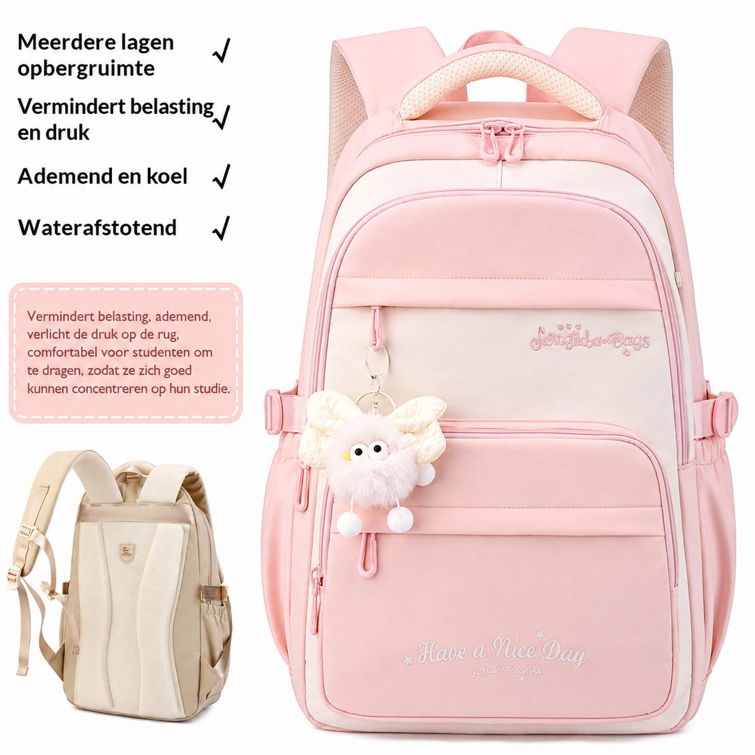 Driedelige Schoolrugzak met Cartoonprint