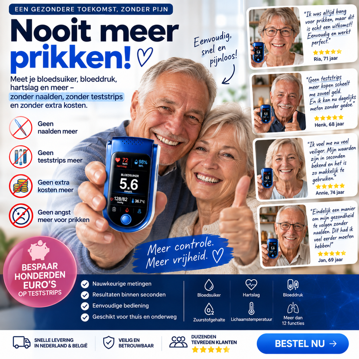 Moeiteloos comfort bij elke dagelijkse gezondheidscontrole