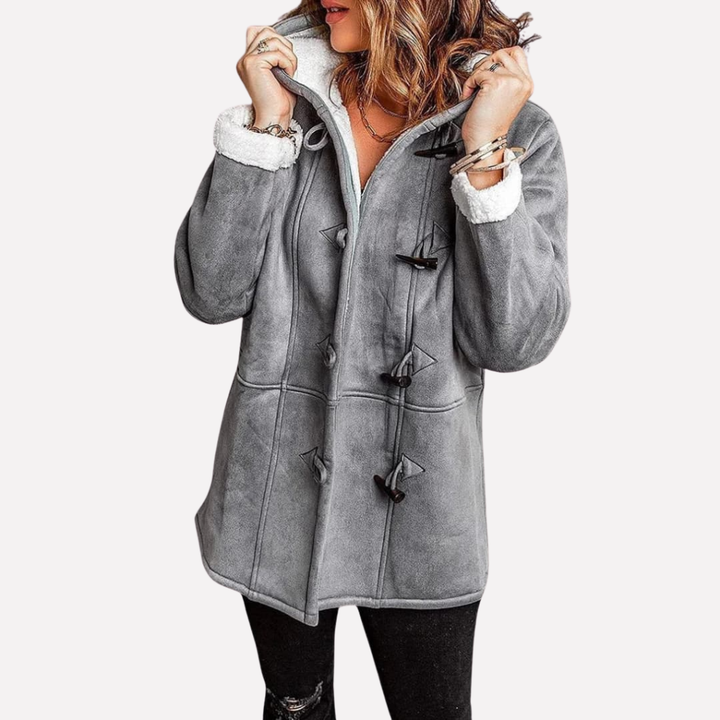 Damesjas met Capuchon en Toggle Sluiting