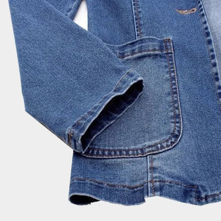 Stijlvolle Denim Blazer Voor Dames