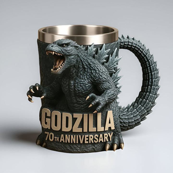 Originele 3D-monsterkoffiemok met gebeeldhouwd ontwerp