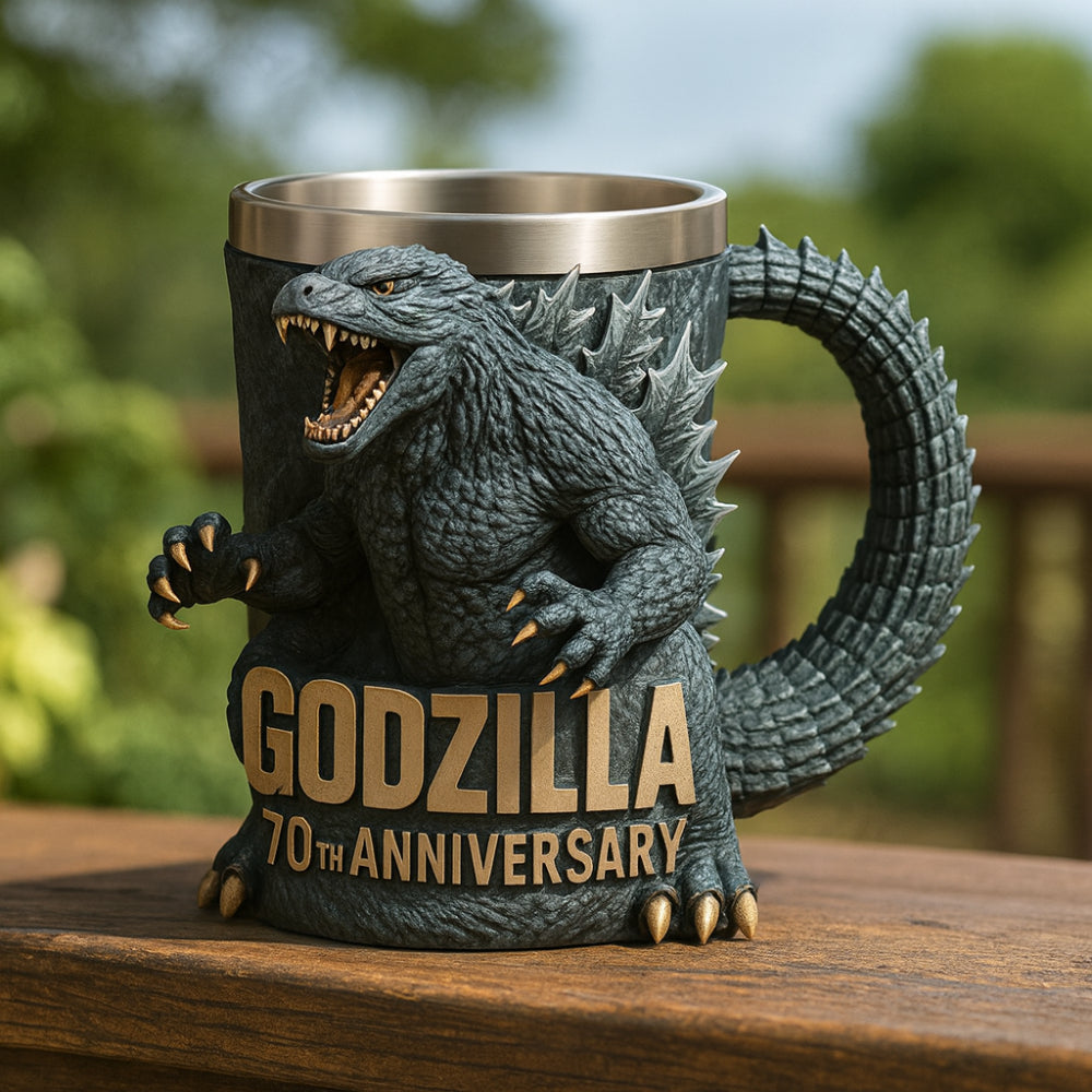 Originele 3D-monsterkoffiemok met gebeeldhouwd ontwerp