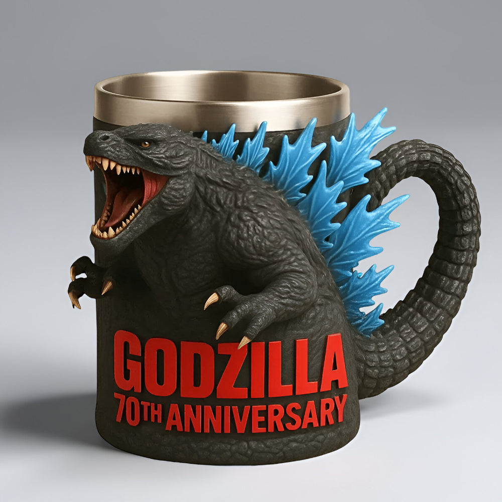 Originele 3D-monsterkoffiemok met gebeeldhouwd ontwerp