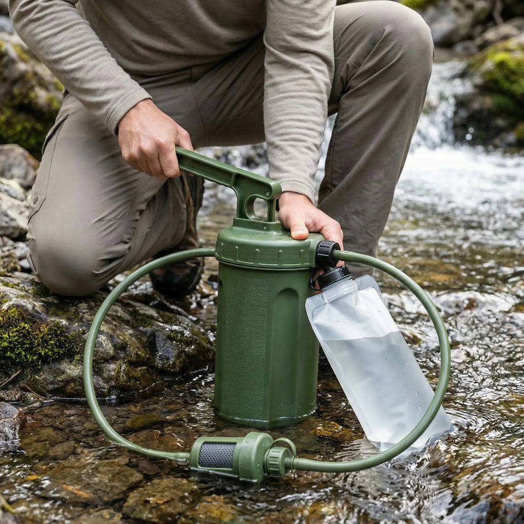 Compacte draagbare waterfilterpomp - Puraxis