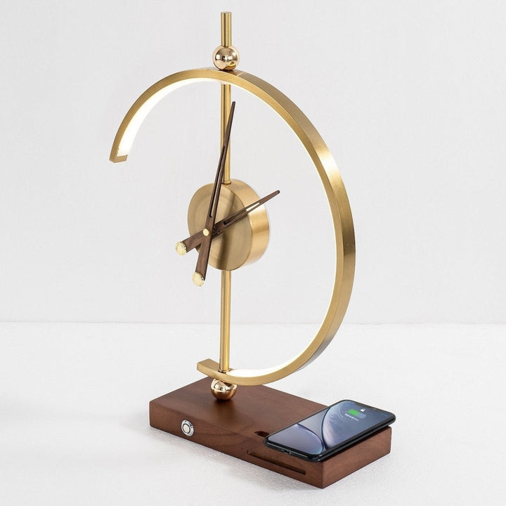 AuraTijd™ | Luxe Lamp-Klok en Oplader