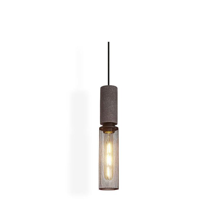 Minimalistische industriële hanglamp met cilindervormig ontwerp