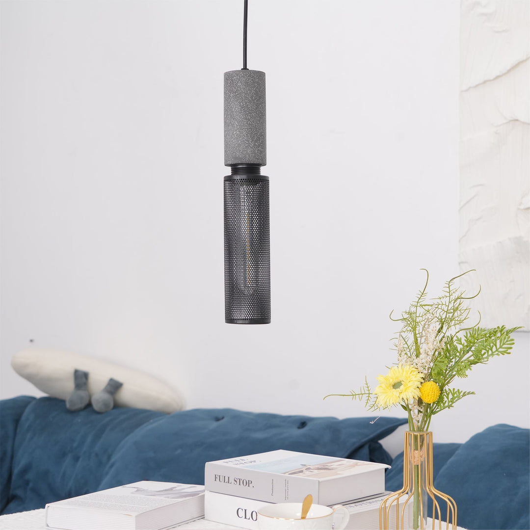 Minimalistische industriële hanglamp met cilindervormig ontwerp