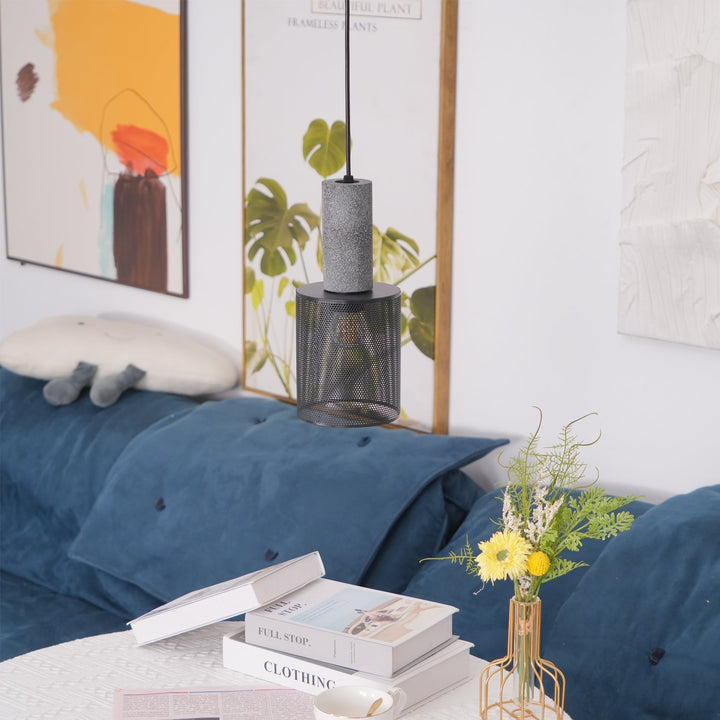 Minimalistische industriële hanglamp met cilindervormig ontwerp