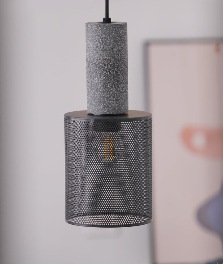 Minimalistische industriële hanglamp met cilindervormig ontwerp