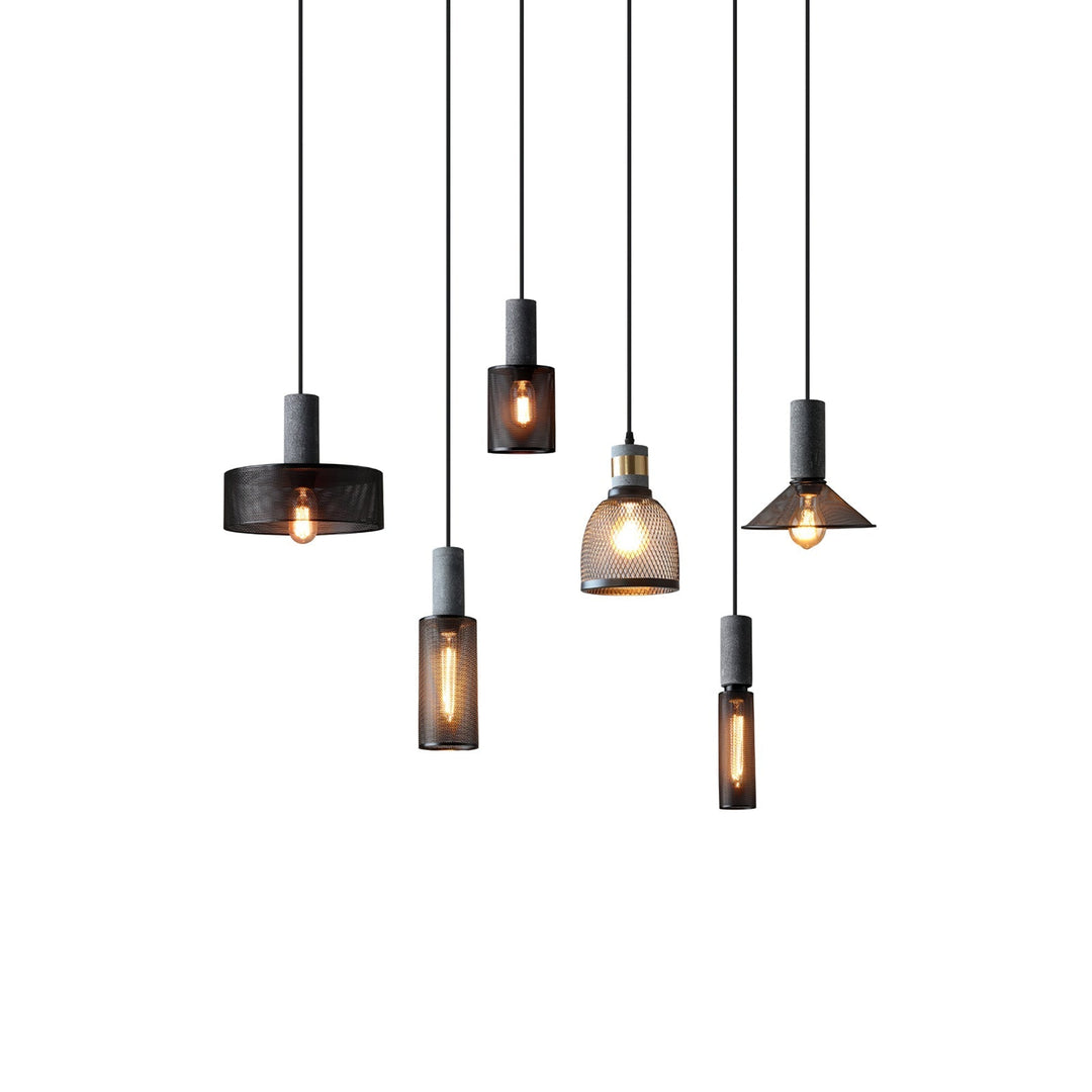 Minimalistische industriële hanglamp met cilindervormig ontwerp