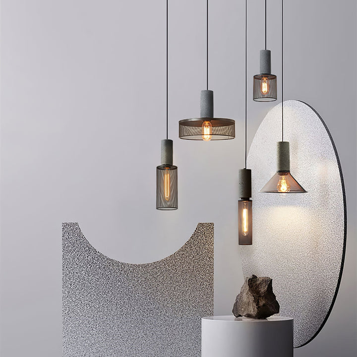 Minimalistische industriële hanglamp met cilindervormig ontwerp